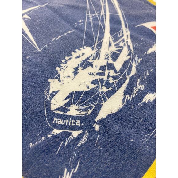 Vintage 90s Nautica Made in USA sailing shirt Size Large Bermuda - Picture 7 of 9